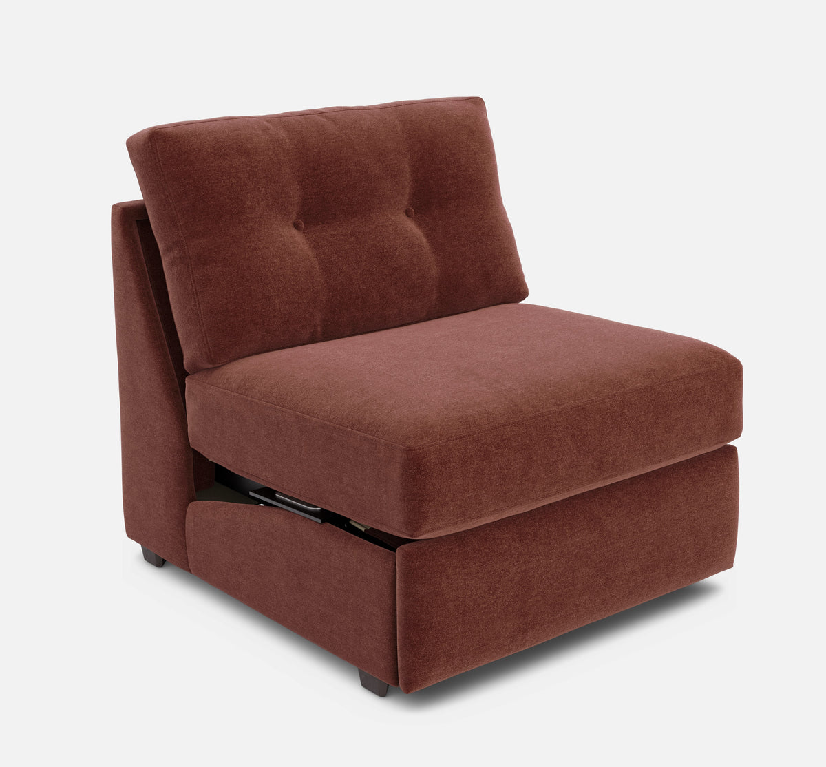 Modular One Power Armless Recliner Merlot