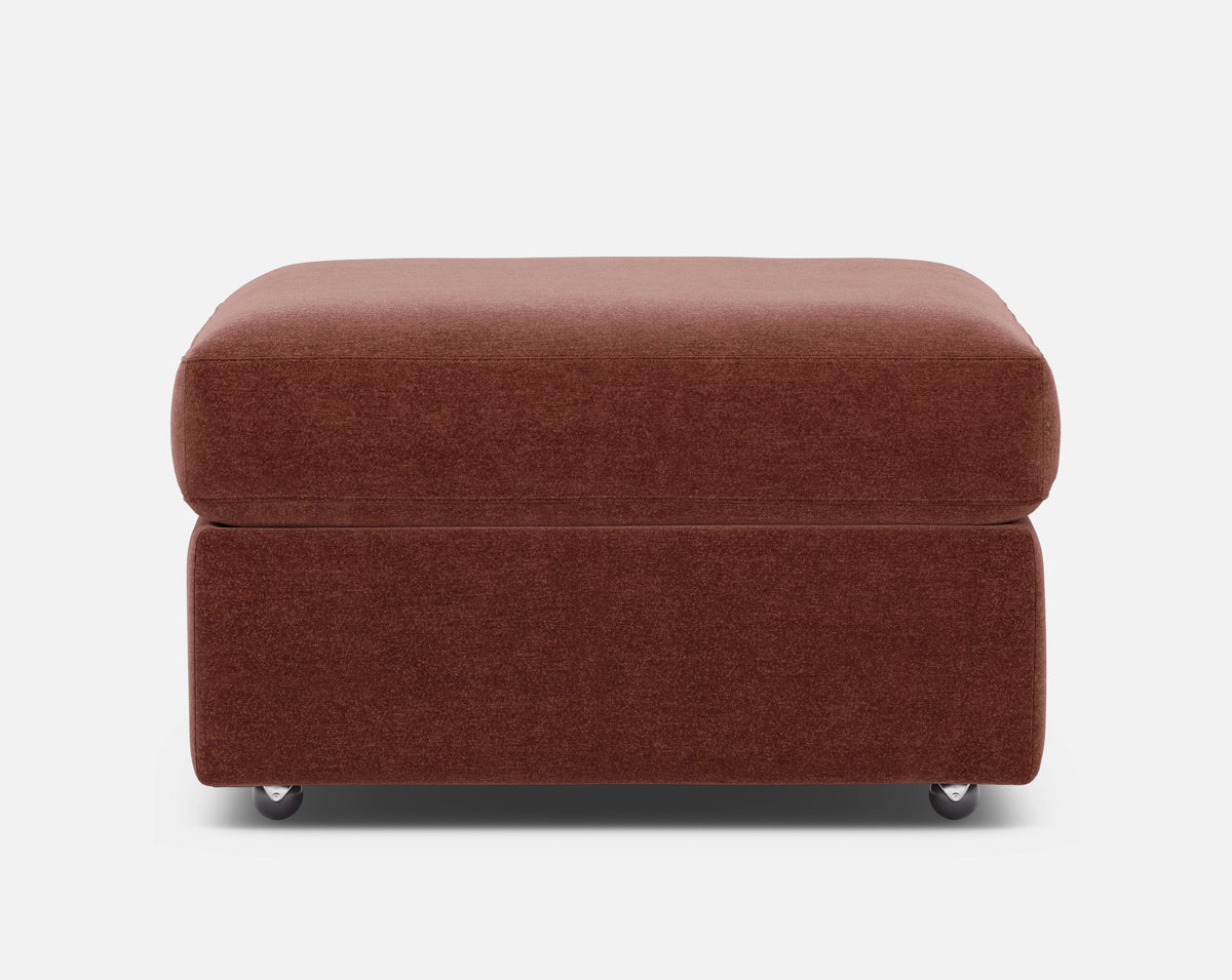Modular One Storage Ottoman Merlot