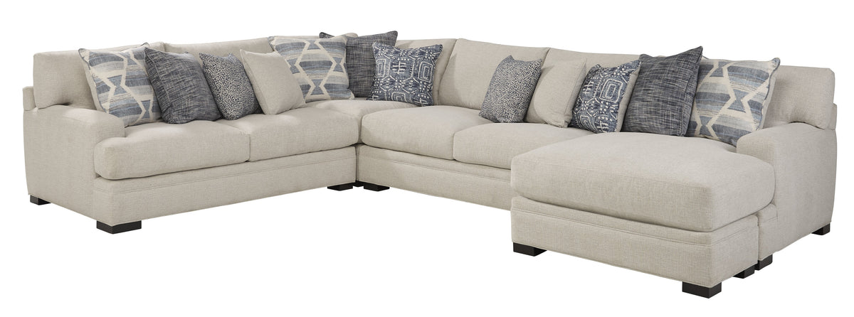 Monaco 4-Piece Sectional Left-Facing Ceramic