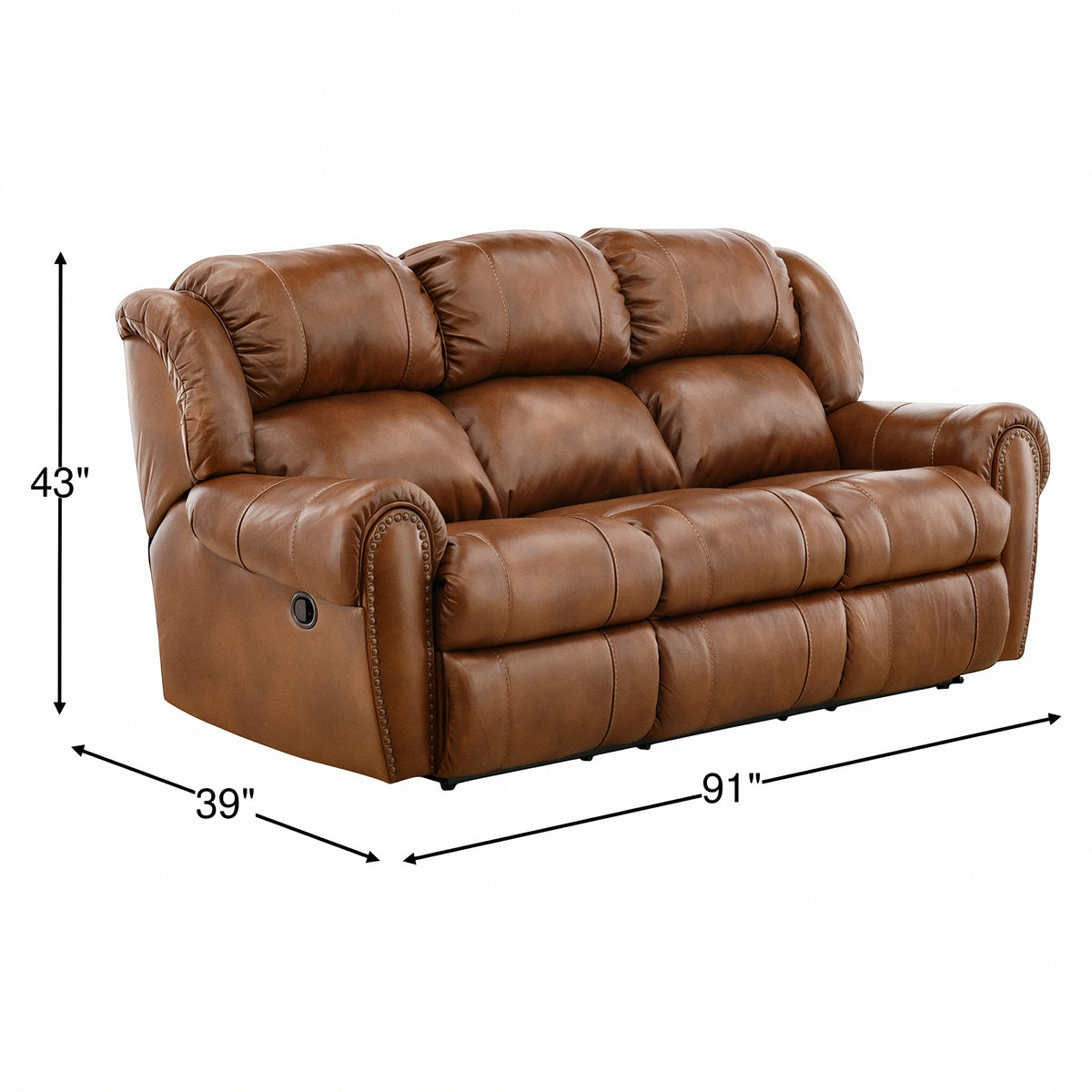 Falynn Leather Reclining Sofa