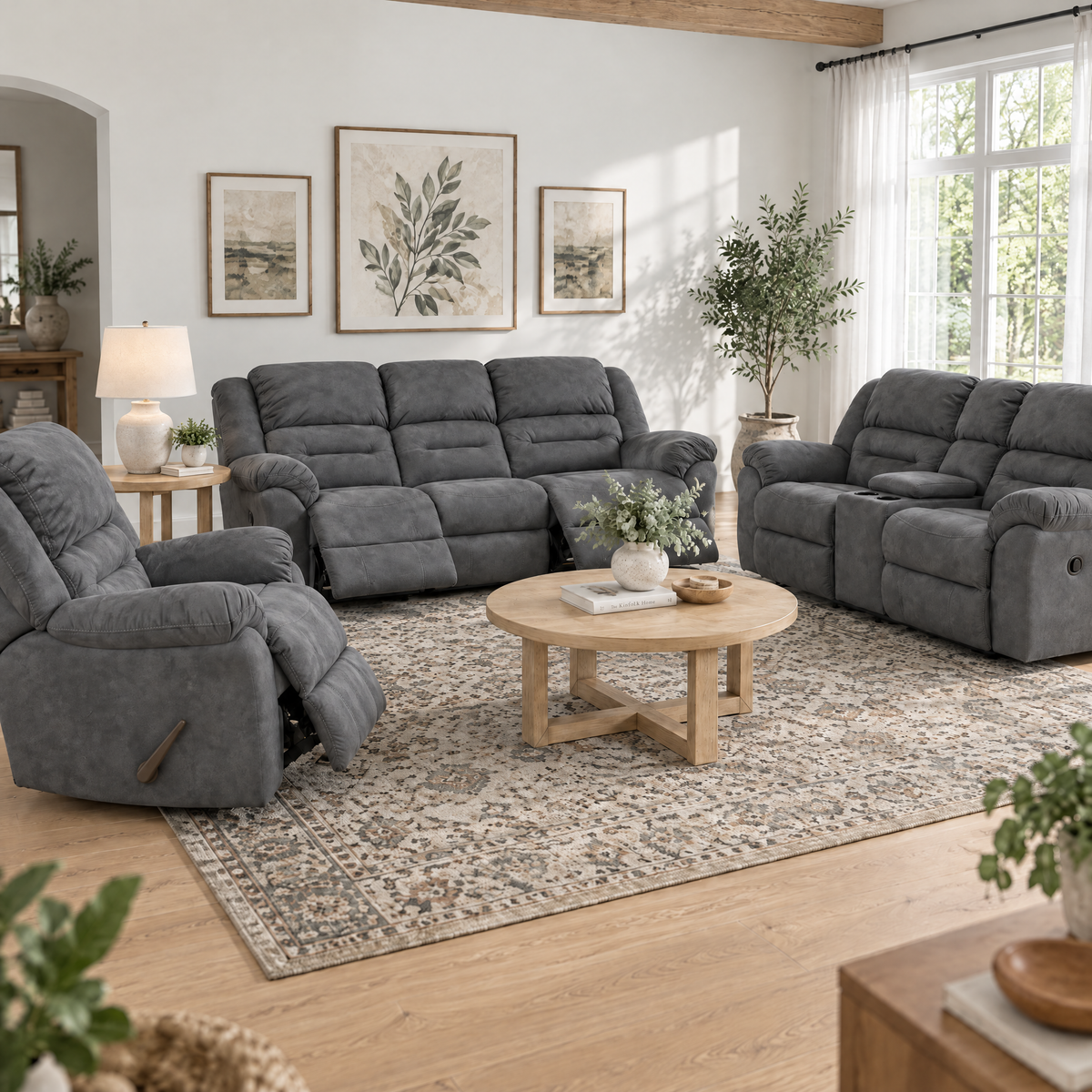 Summit Reclining Console Loveseat