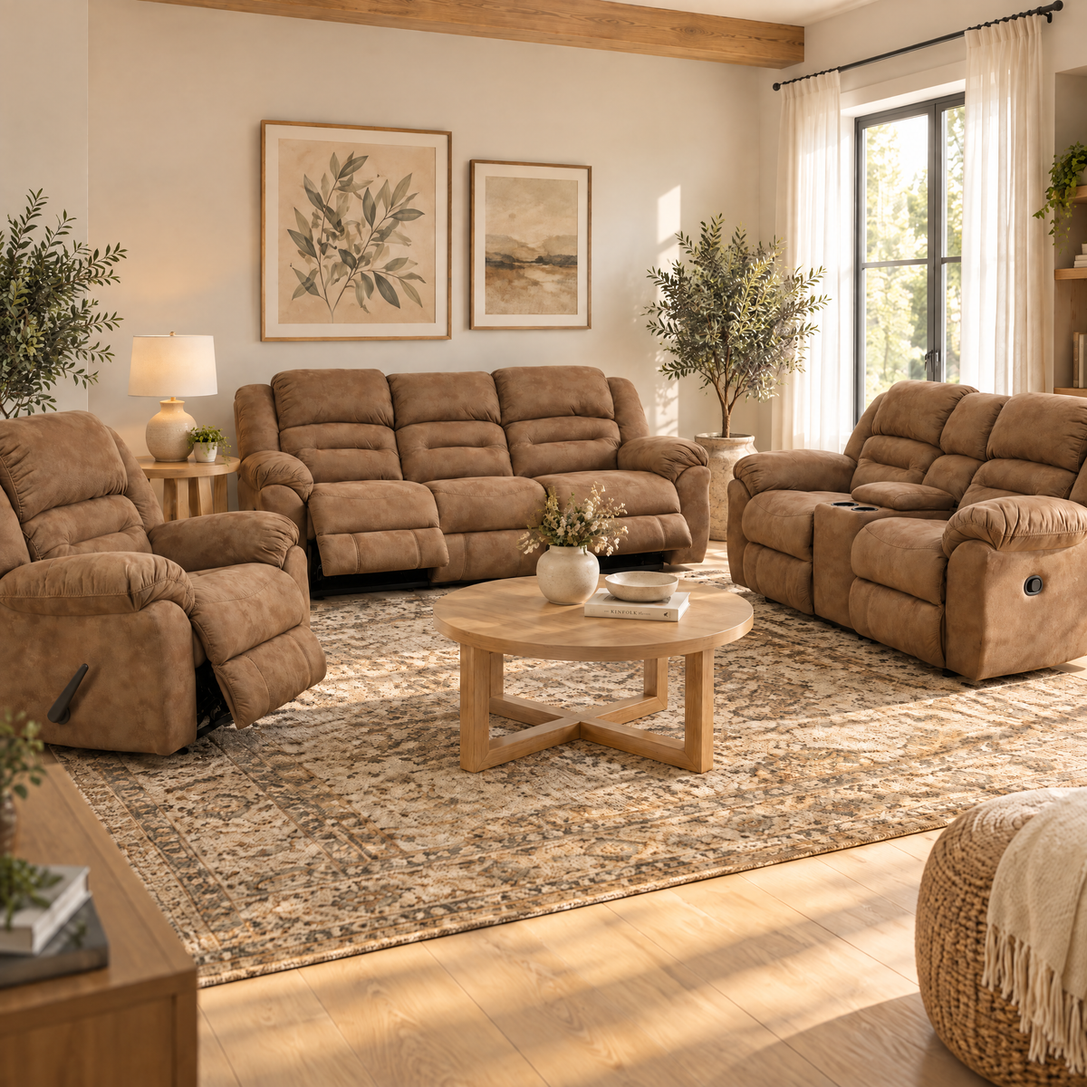 Summit Reclining Console Loveseat