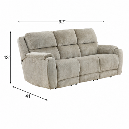 Marley Power Reclining Sofa with Power Headrest and Zero Gravity