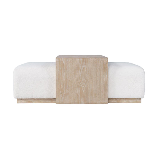 Boone Castered Cocktail Ottoman with Table - alternate view