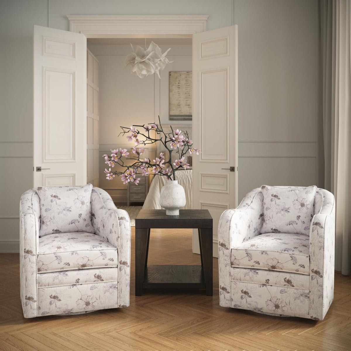 Flora Swivel Accent Chair