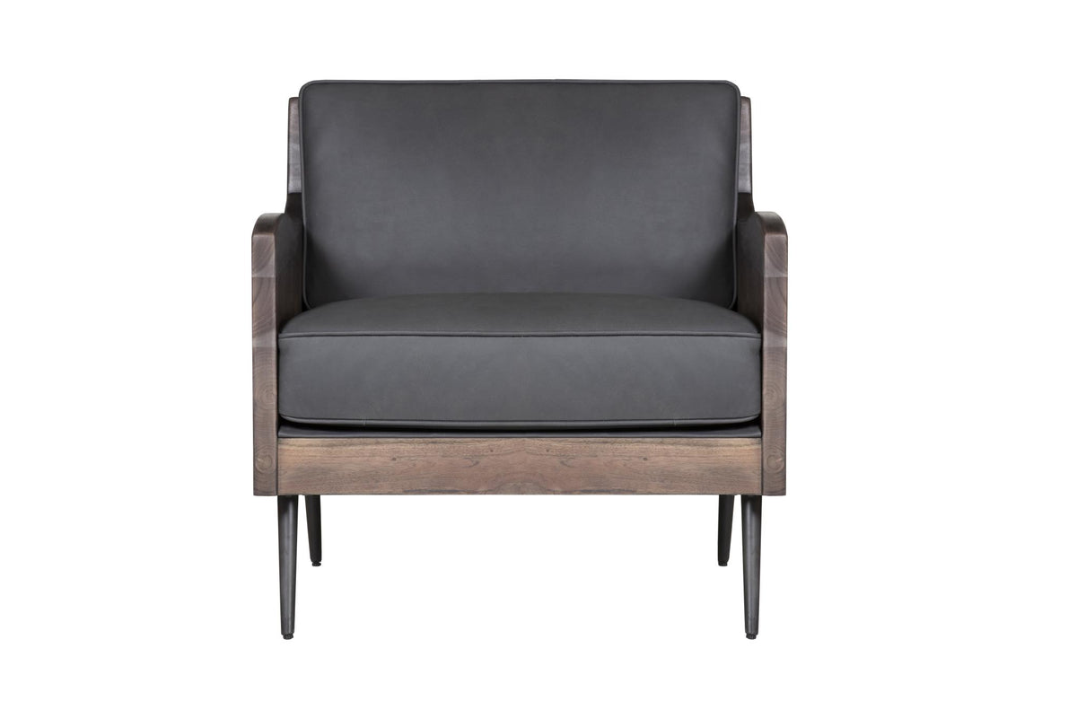 Colson Leather Accent Chair Slate