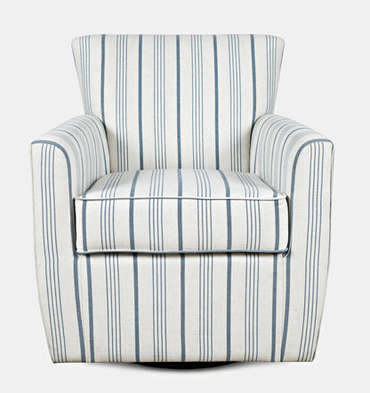 Hensley Swivel Accent Chair Blue