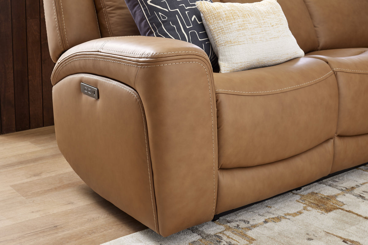 Davidson Power Reclining Leather Sofa