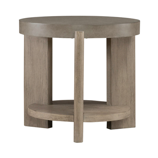 Abner Round End Table