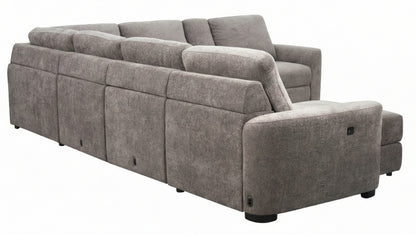Zenith 6-Piece Power Reclining Sliding Seat Sectional Chaise