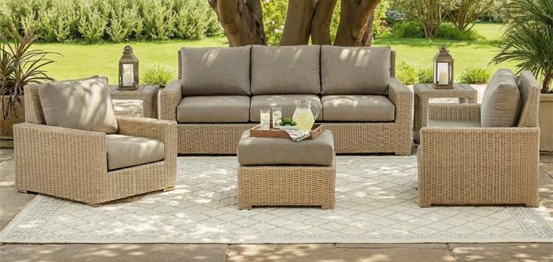 Sydney Outdoor Patio Swivel Glider w/Cushion
