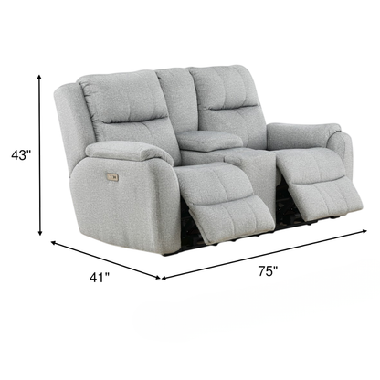 Waylon Power Reclining Console Loveseat