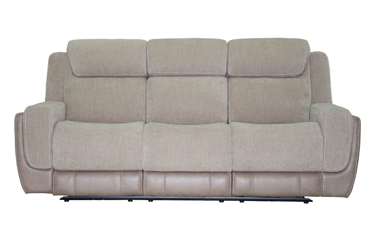 Xander Power Reclining Sofa with Drop-Down Table Sand
