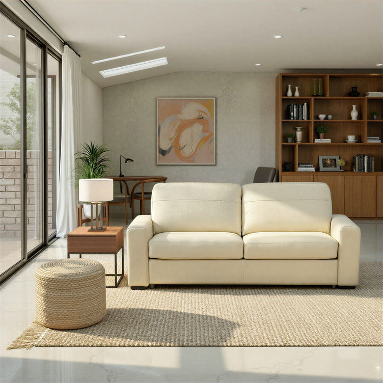 Forbes Leather Queen Sleeper Sofa