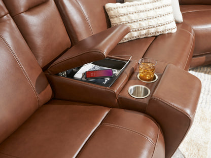 Newport 6-Piece Leather Power Reclining Sectional
