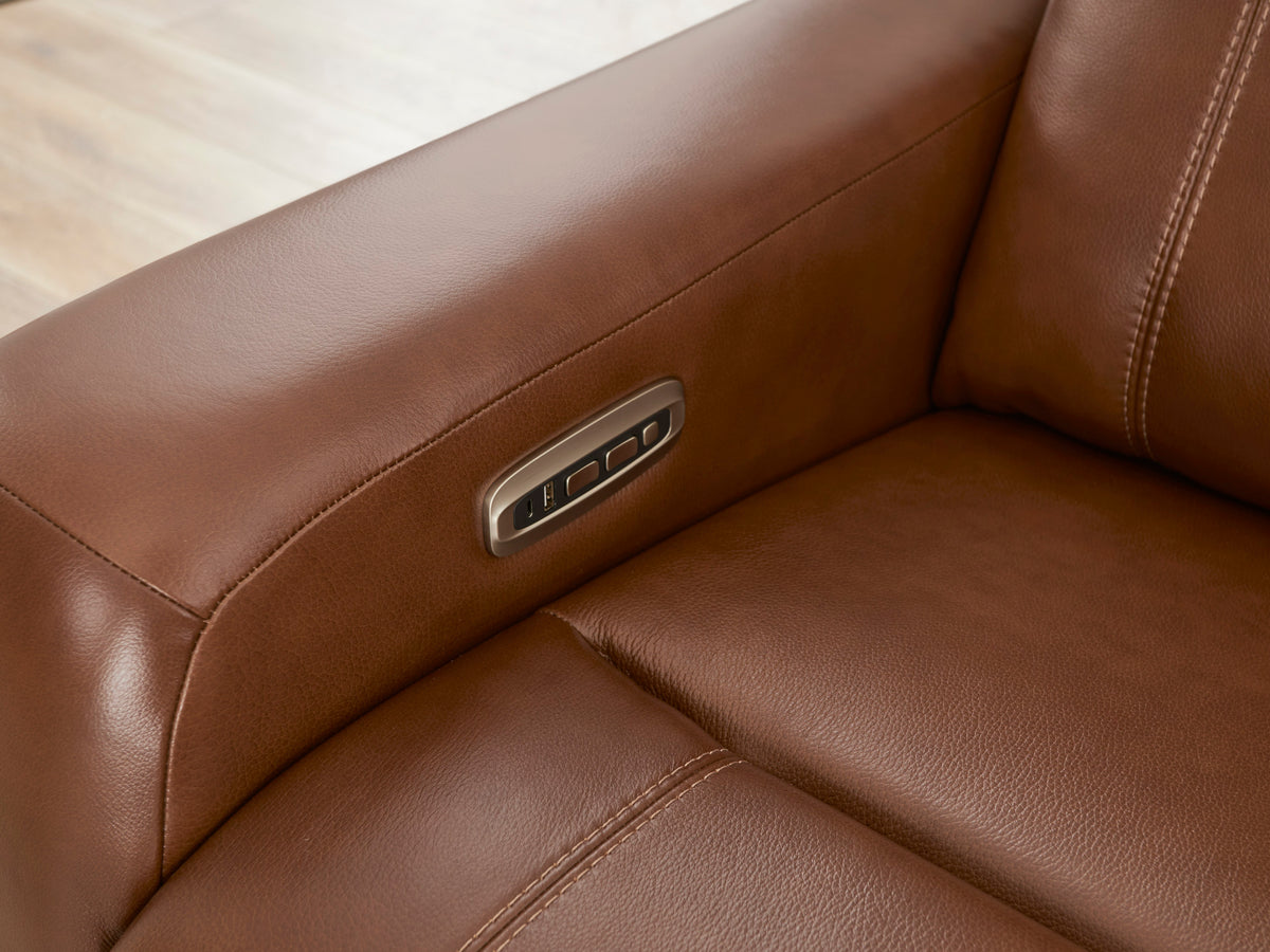 Newport 6-Piece Leather Power Reclining Sectional