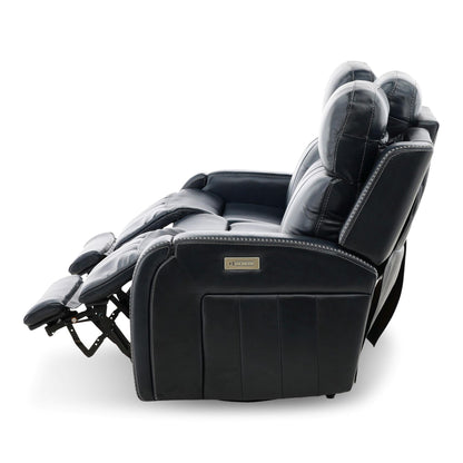 Hampton Leather Home Theater Sofa