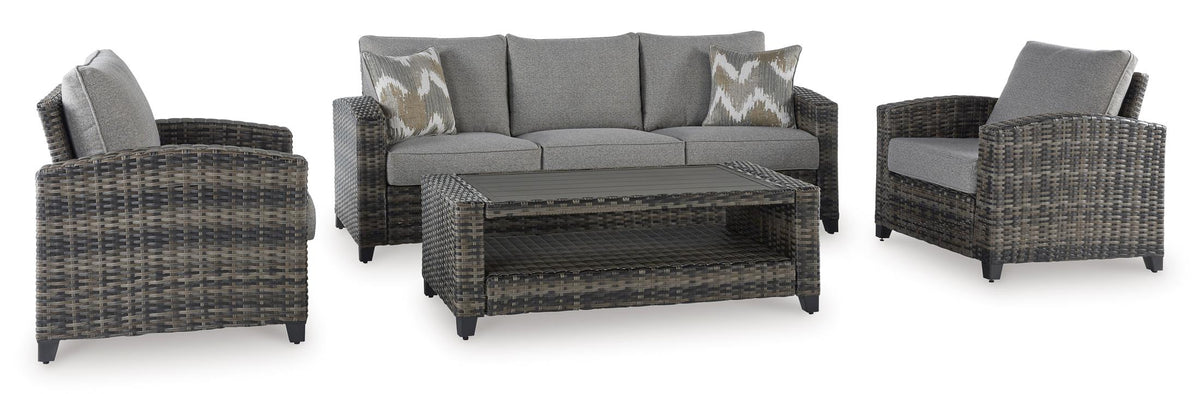 Ashley Oasis Court 4-Piece Outdoor Set