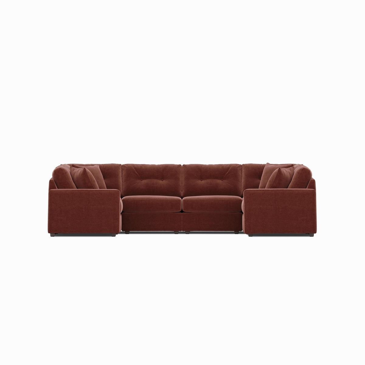 Modular One 6-Piece Sectional Merlot