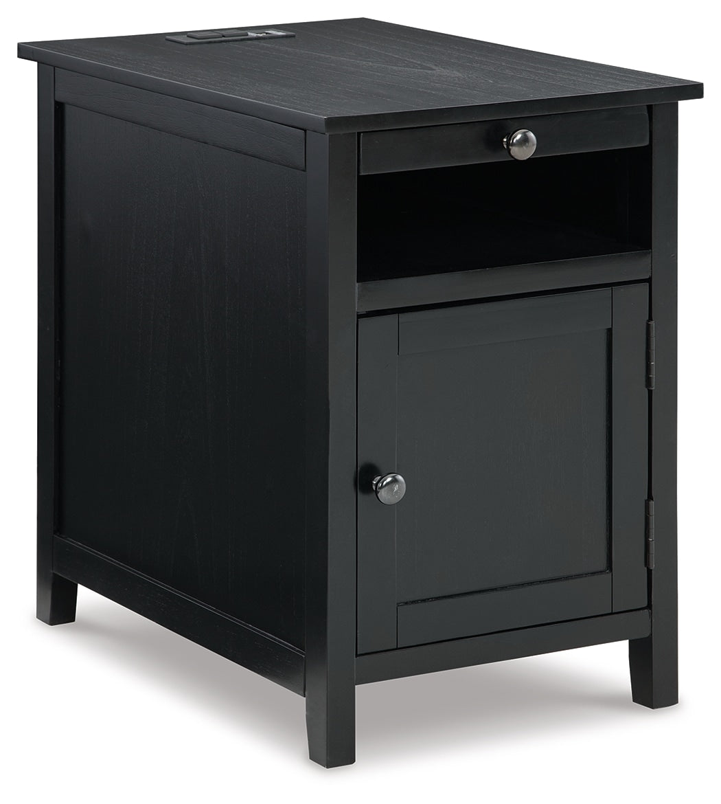 Treytown Chairside End Table Black