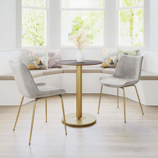 Alto Bistro Table Brown & Gold - alternate view