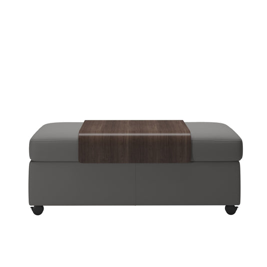 Stressless Sapphire Double Ottoman with Table