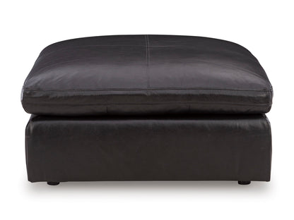 Emilia Oversized Accent Ottoman Black