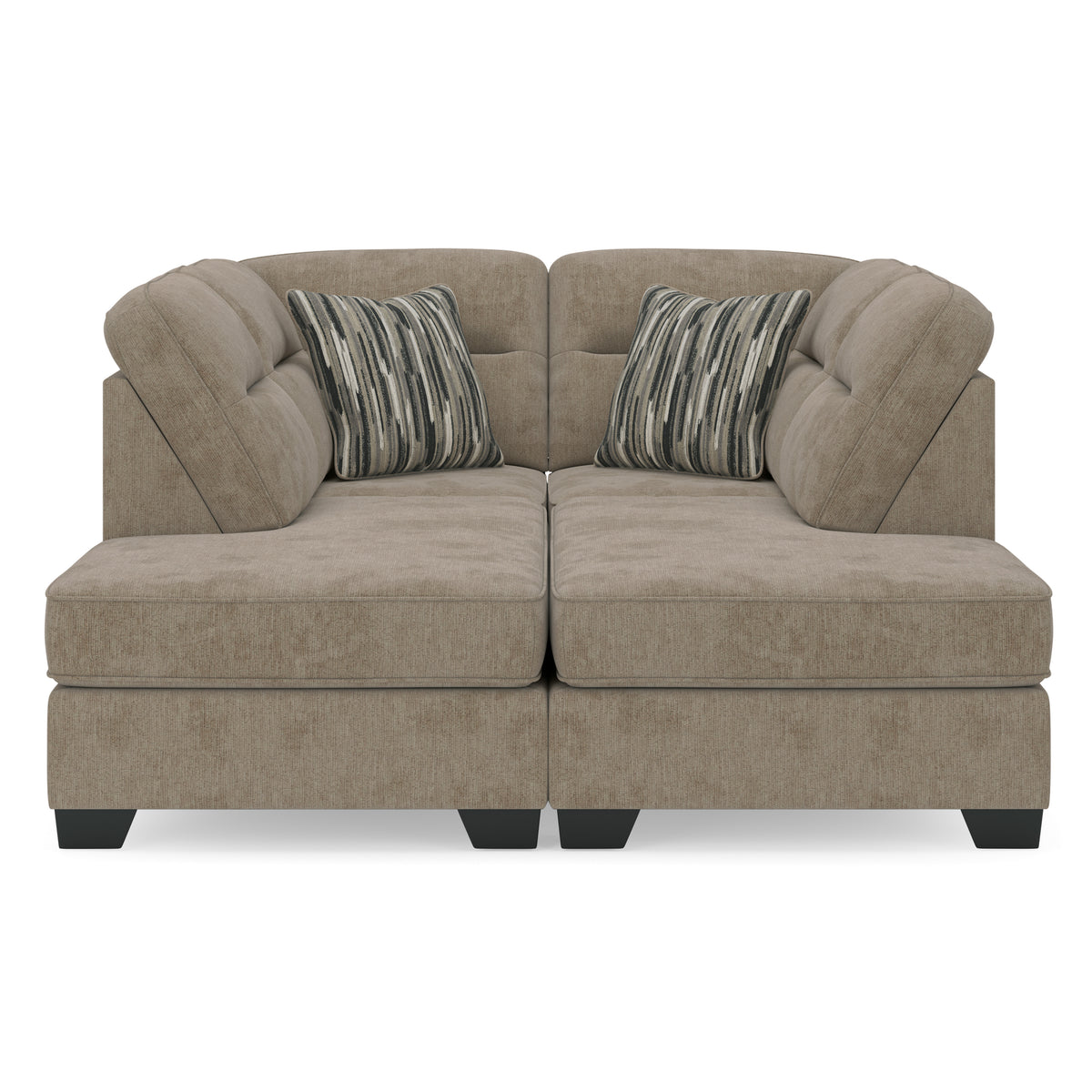 Ashley Olten 2-Piece Super Chaise Mocha