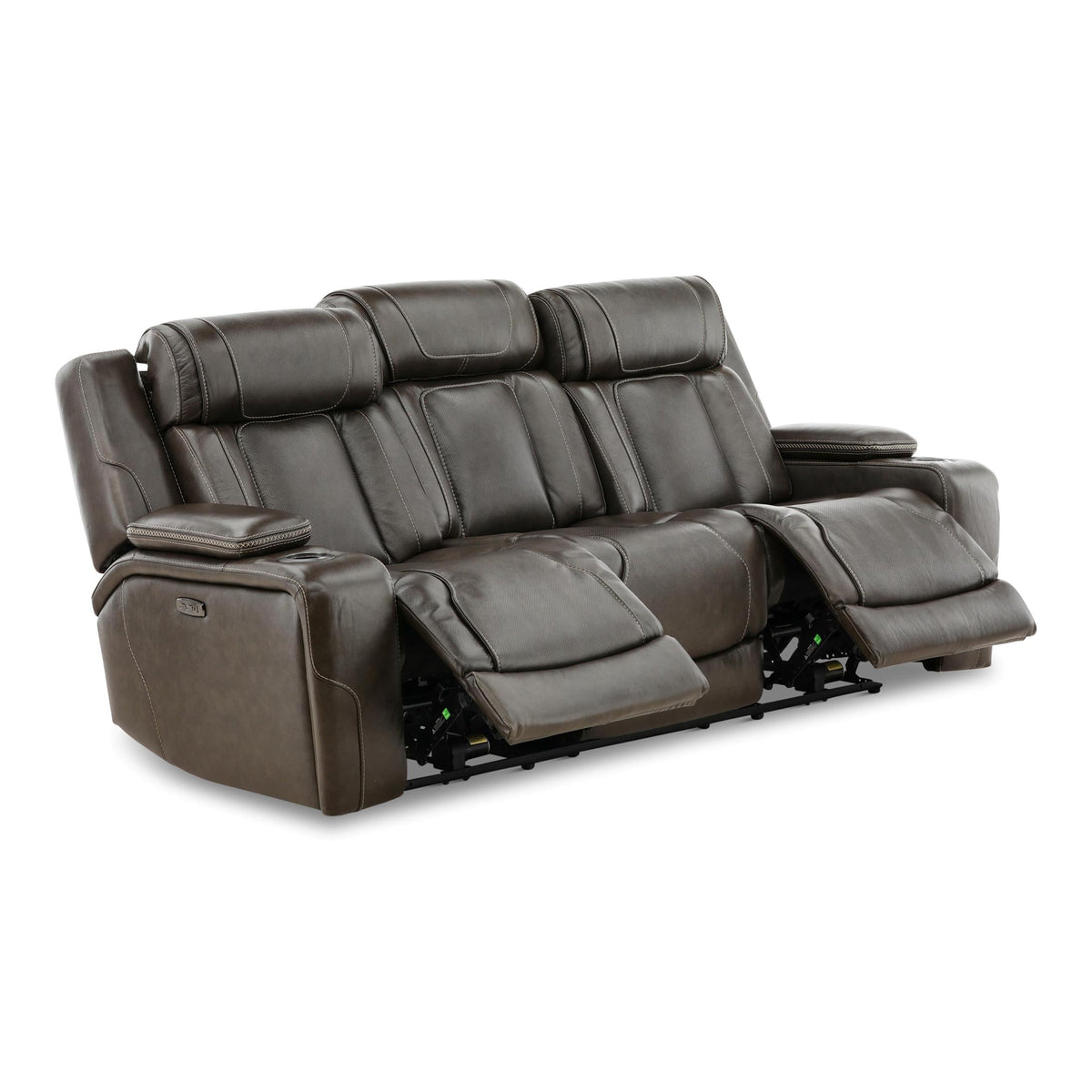 Denver Leather Power Reclining Sofa