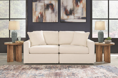 Ashley Modmax 2-Piece Modular Next-Gen Nuvella™ Performance Fabric Loveseat