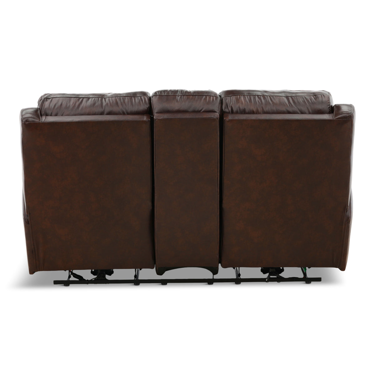 Waylon Leather Power Reclining Console Loveseat