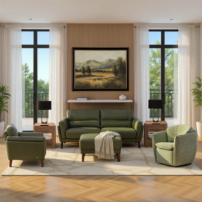 Winthrop Leather Pushback Recliner