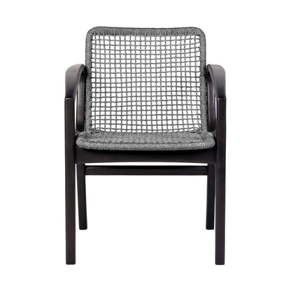 Brighton Outdoor Patio Dining Chair Gray