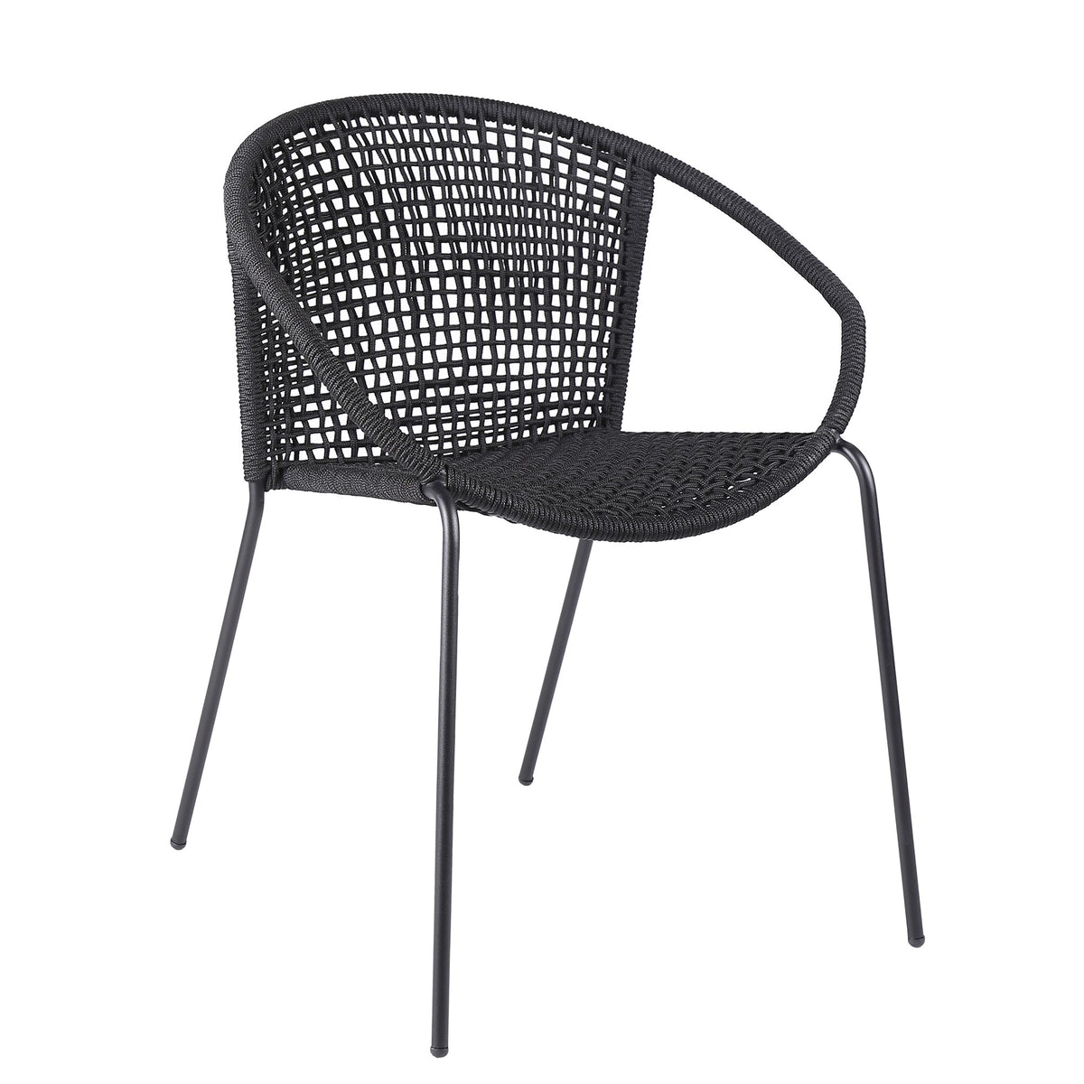 Snack Indoor/Outdoor Stackable Steel Dining Chair (Set of 2)