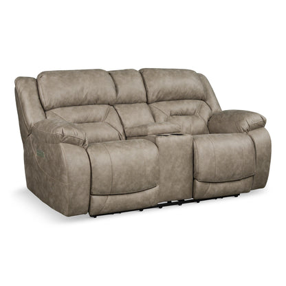 Valor Power Console Loveseat Fog