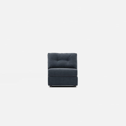 Modular One Armless Chair Navy