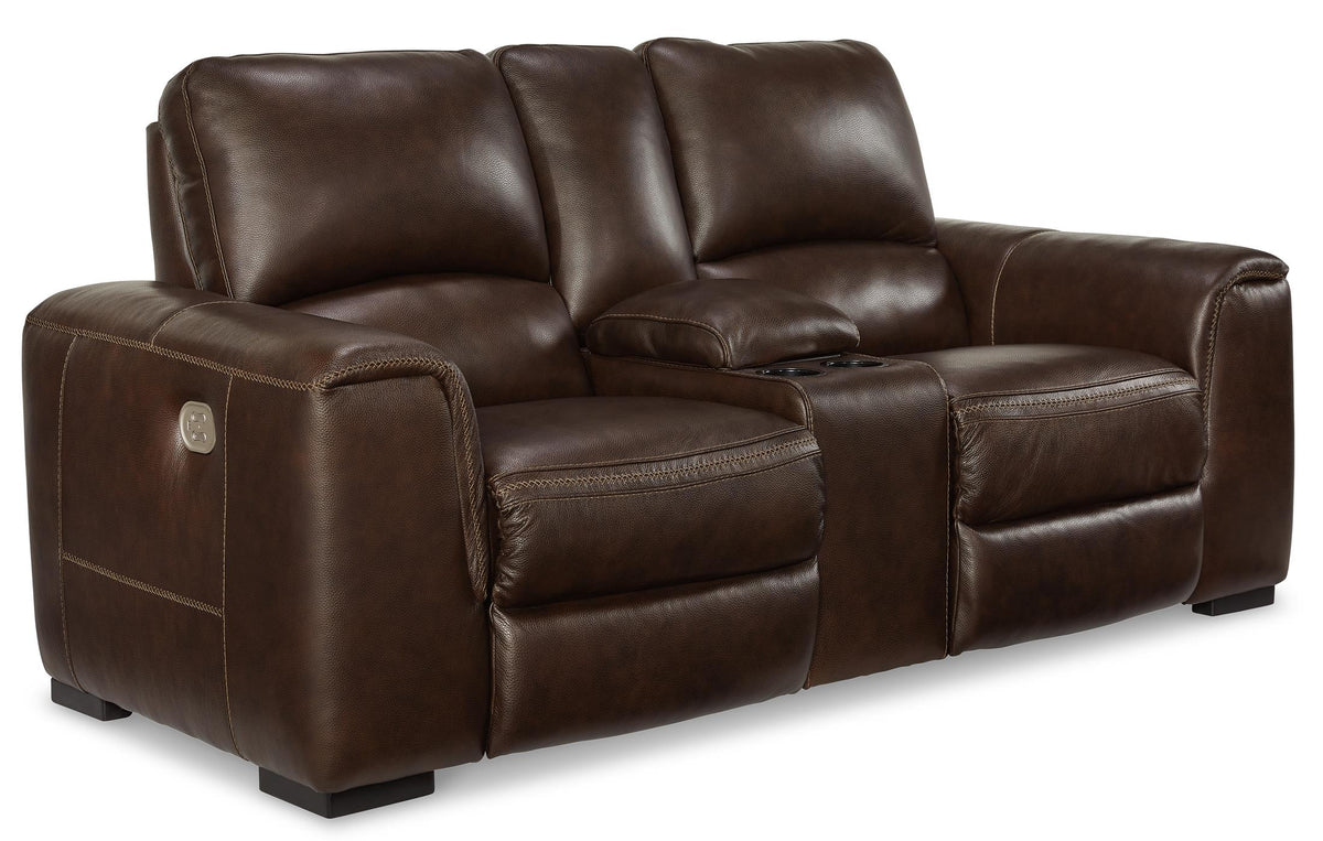 Alessandro Power Reclining Console Loveseat