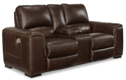 Alessandro Power Reclining Console Loveseat