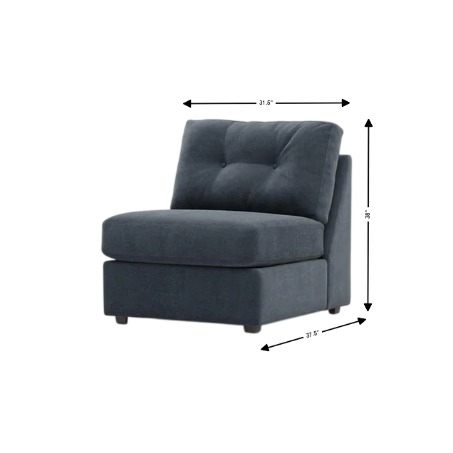 Modular One Armless Chair