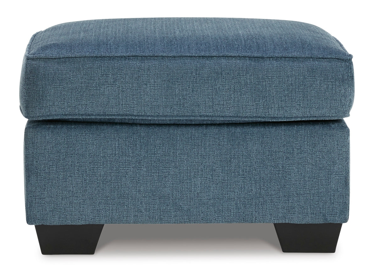 Cashton Ottoman Blue