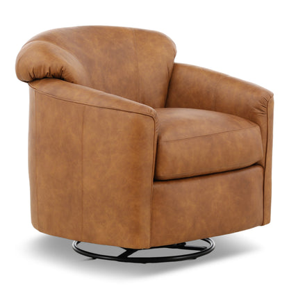 Bodhi Leather Swivel Glider
