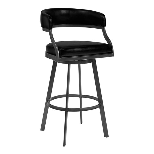 Dione 26" Counter Height Barstool Black