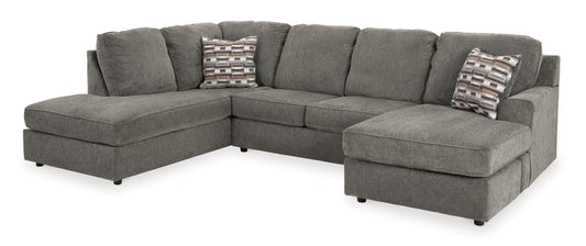 O'Phannon 2-Piece Left-Facing Sectional with Chaise Gray