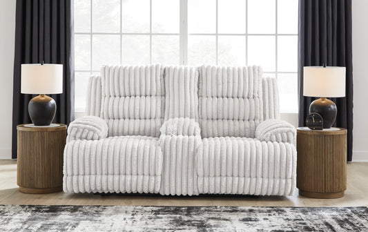 Technique Double Reclining Power Loveseat with Console - alternate view