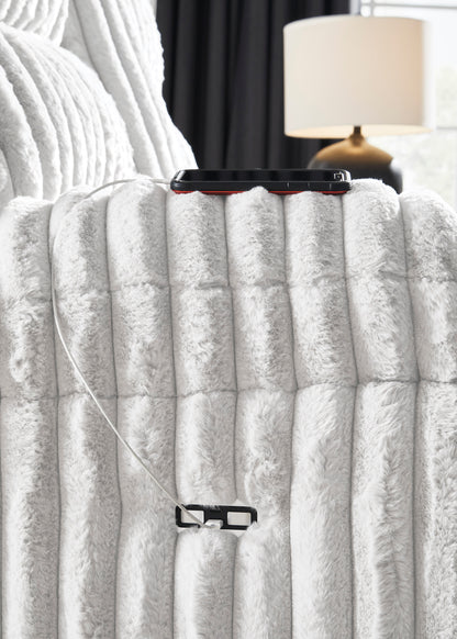 Technique Double Reclining Power Loveseat with Console