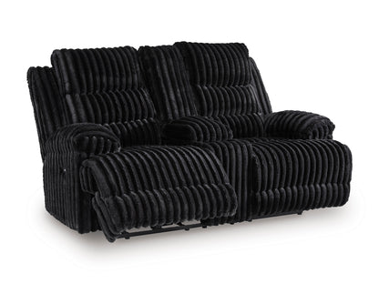 Technique Double Reclining Power Loveseat with Console