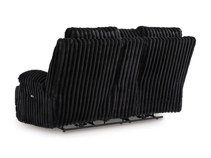 Technique Double Reclining Power Loveseat with Console