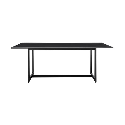 Grand Outdoor Patio 5-Piece Dining Table Set in Aluminum with Gray Cushions - alternate view