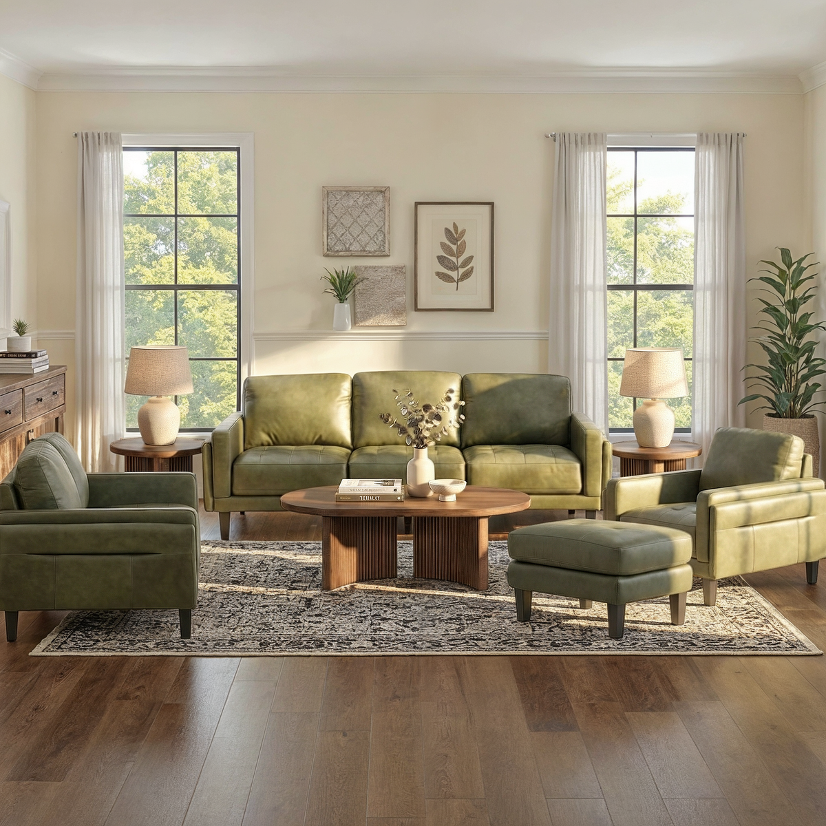Gianna Leather Loveseat