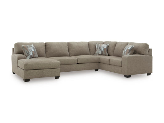 Newellen 3-Piece Left-Facing Sectional with Chaise Hemp